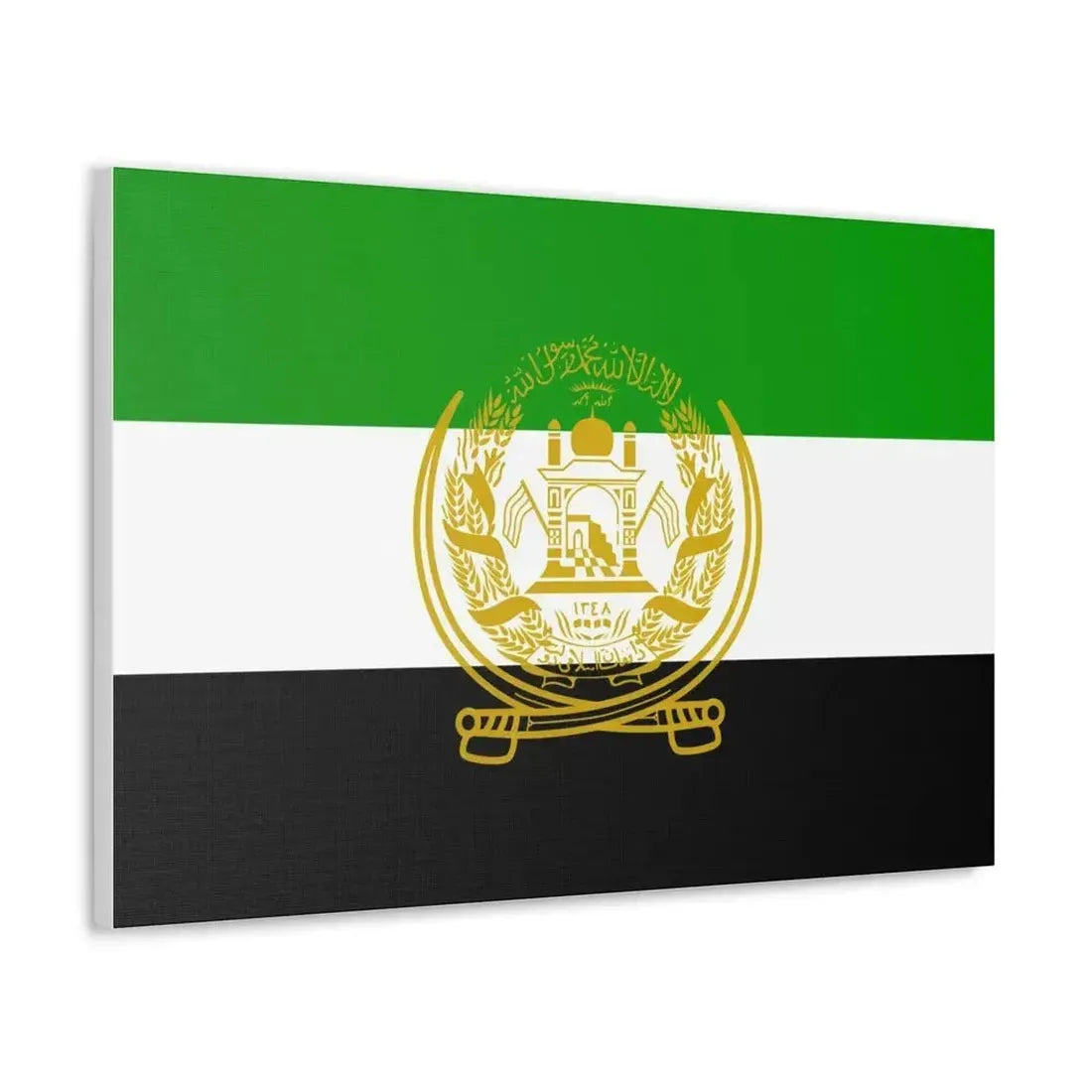 Flag of Afghanistan 1992 to 2001 - Canvas Wall Art - The Sticker Space