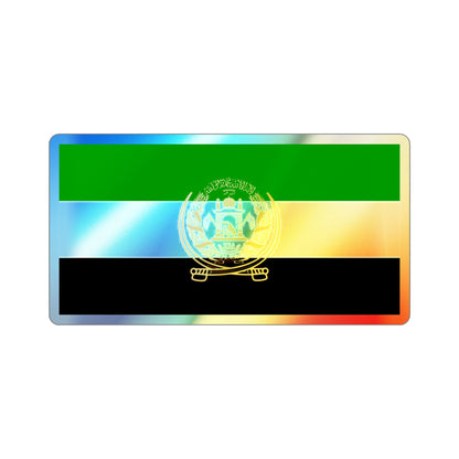 Flag of Afghanistan 1992 to 2001 Holographic STICKER Die-Cut Vinyl Decal-2 Inch-The Sticker Space
