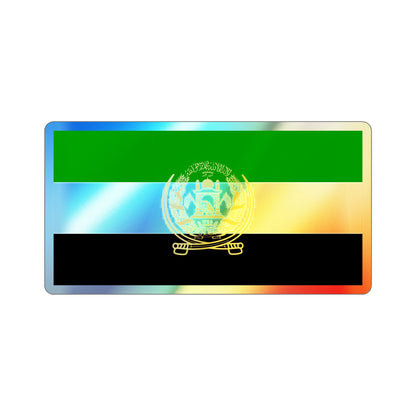 Flag of Afghanistan 1992 to 2001 Holographic STICKER Die-Cut Vinyl Decal-4 Inch-The Sticker Space