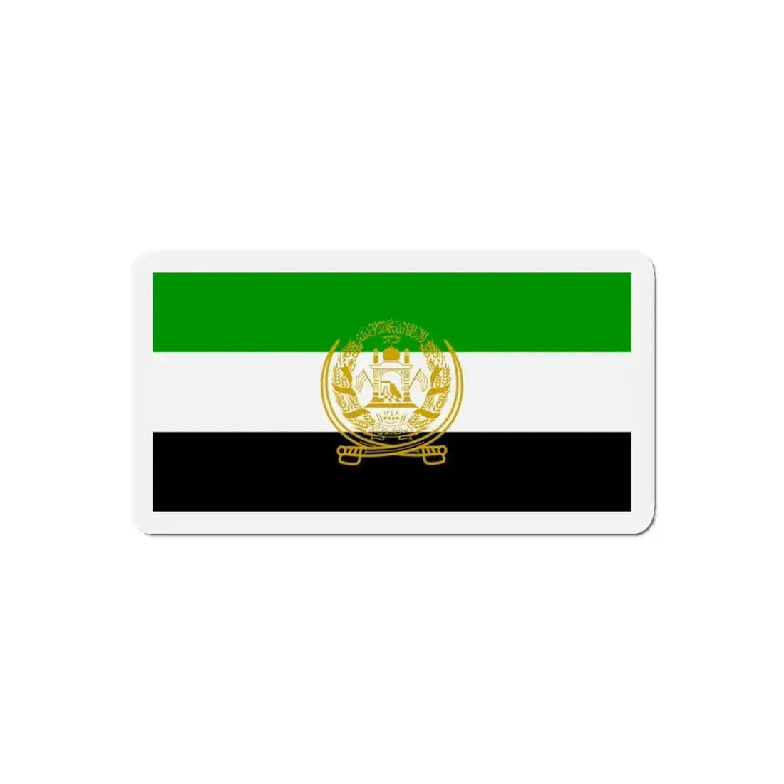 Flag of Afghanistan 1992 to 2001 - Refrigerator Magnet 5 Inch - The Sticker Space