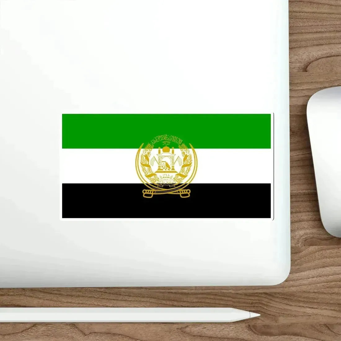 Flag of Afghanistan 1992 to 2001 STICKER Vinyl Die-Cut Decal - The Sticker Space
