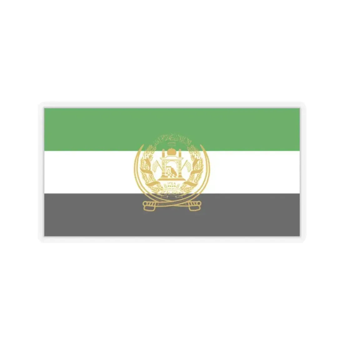 Flag of Afghanistan 1992 to 2001 - STICKER Vinyl Kiss-Cut Decal 2 Inch Transparent - The Sticker Space