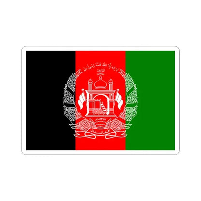 Flag of Afghanistan 2 (Afghanistan) STICKER Vinyl Kiss-Cut Decal 2 Inch White - The Sticker Space