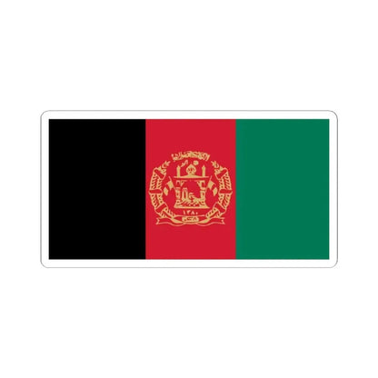 Flag of Afghanistan 2002-2004 Variant (Afghanistan) STICKER Vinyl Kiss-Cut Decal 2 Inch White - The Sticker Space