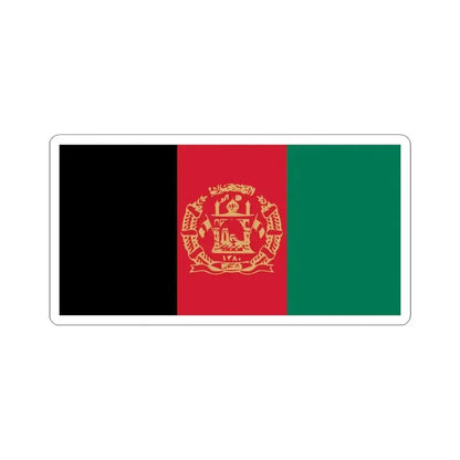 Flag of Afghanistan 2002-2004 Variant (Afghanistan) STICKER Vinyl Kiss-Cut Decal 3 Inch White - The Sticker Space