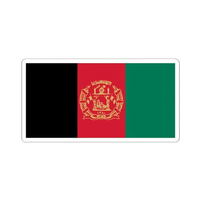 Flag of Afghanistan 2002-2004 Variant (Afghanistan) STICKER Vinyl Kiss-Cut Decal 4 Inch White - The Sticker Space