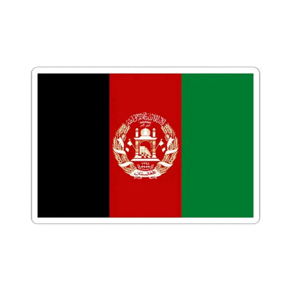 Flag of Afghanistan 2004-2021 variant (Afghanistan) STICKER Vinyl Kiss-Cut Decal 2 Inch White - The Sticker Space