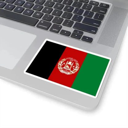 Flag of Afghanistan 2004-2021 variant (Afghanistan) STICKER Vinyl Kiss-Cut Decal - The Sticker Space