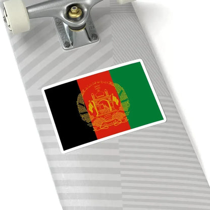 Flag of Afghanistan Gold Vers (Afghanistan) STICKER Vinyl Kiss-Cut Decal - The Sticker Space