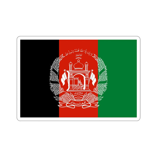 Flag of Afghanistan STICKER Vinyl Die-Cut Decal-6 Inch-The Sticker Space