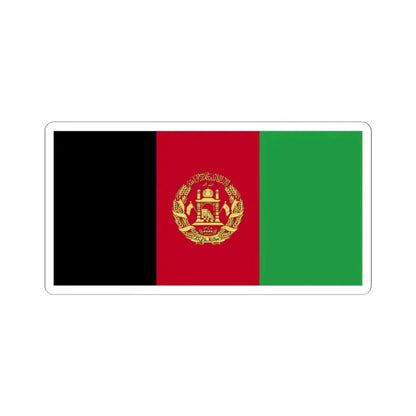 Flag of Afghanistan WFB 2004 (Afghanistan) STICKER Vinyl Kiss-Cut Decal 2 Inch White - The Sticker Space