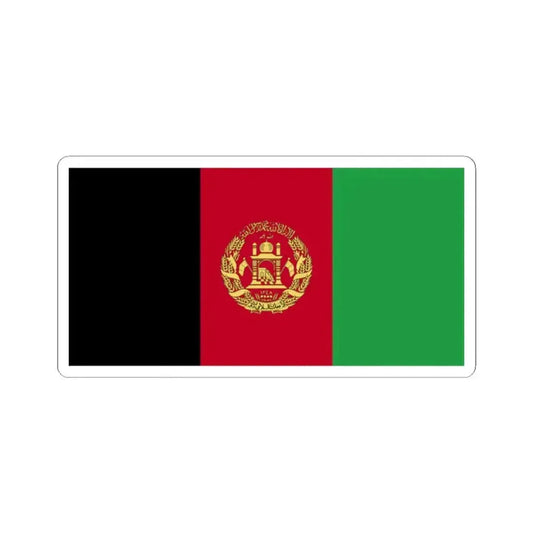 Flag of Afghanistan WFB 2004 (Afghanistan) STICKER Vinyl Kiss-Cut Decal 2 Inch White - The Sticker Space