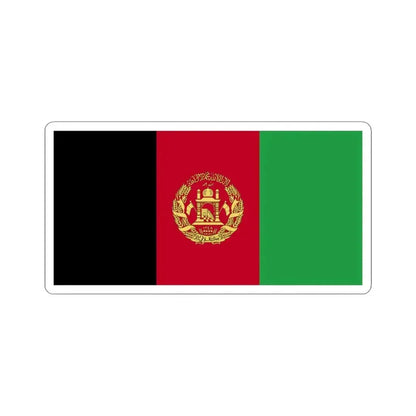 Flag of Afghanistan WFB 2004 (Afghanistan) STICKER Vinyl Kiss-Cut Decal 3 Inch White - The Sticker Space
