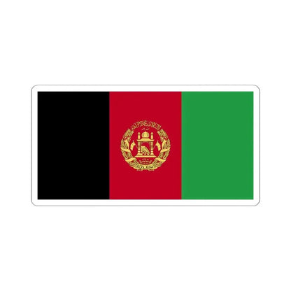 Flag of Afghanistan WFB 2004 (Afghanistan) STICKER Vinyl Kiss-Cut Decal 4 Inch White - The Sticker Space