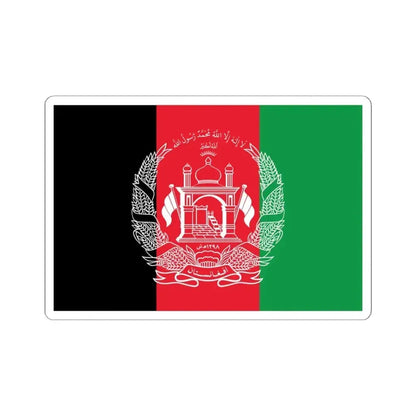 Flag of Afghanistan WFB (Afghanistan) STICKER Vinyl Kiss-Cut Decal 6 Inch White - The Sticker Space