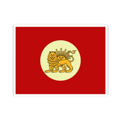 Flag of Agha Mohammad Khan (Iran) STICKER Vinyl Kiss-Cut Decal 3 Inch White - The Sticker Space