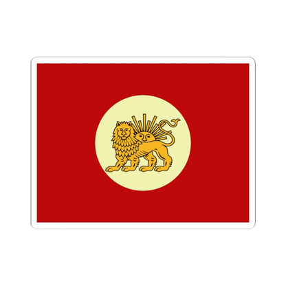 Flag of Agha Mohammad Khan (Iran) STICKER Vinyl Kiss-Cut Decal 4 Inch White - The Sticker Space