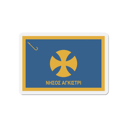 Flag of Agistri Island Greece - Die-Cut Magnet-4" x 4"-The Sticker Space