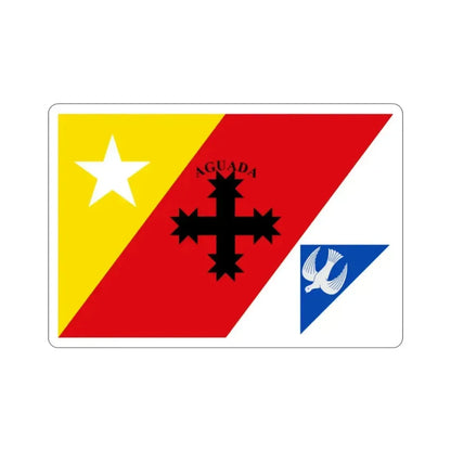 Flag of Aguada Puerto Rico STICKER Vinyl Die-Cut Decal - The Sticker Space
