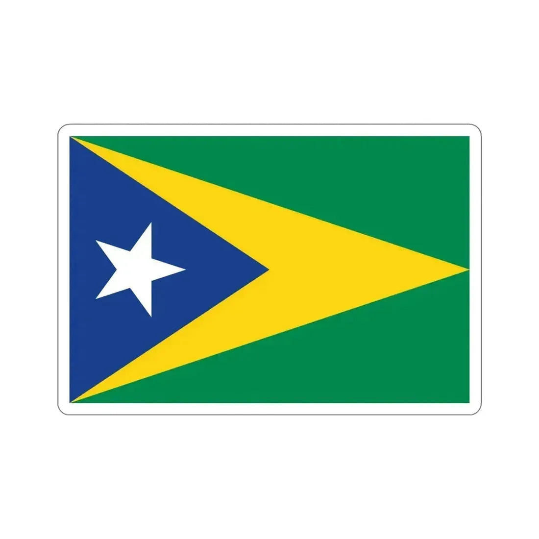 Flag of Aguas Buenas Puerto Rico STICKER Vinyl Die-Cut Decal - The Sticker Space