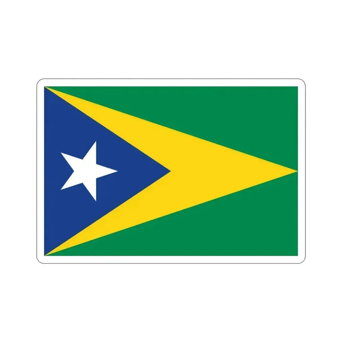 Flag of Aguas Buenas Puerto Rico STICKER Vinyl Die-Cut Decal - The Sticker Space