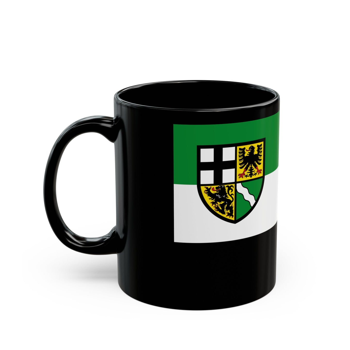 Flag of Ahrweiler Germany - Black Coffee Mug-The Sticker Space