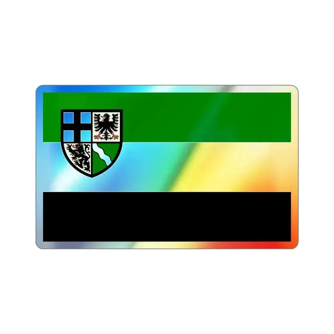 Flag of Ahrweiler Germany Holographic STICKER Die-Cut Vinyl Decal 5 Inch - The Sticker Space
