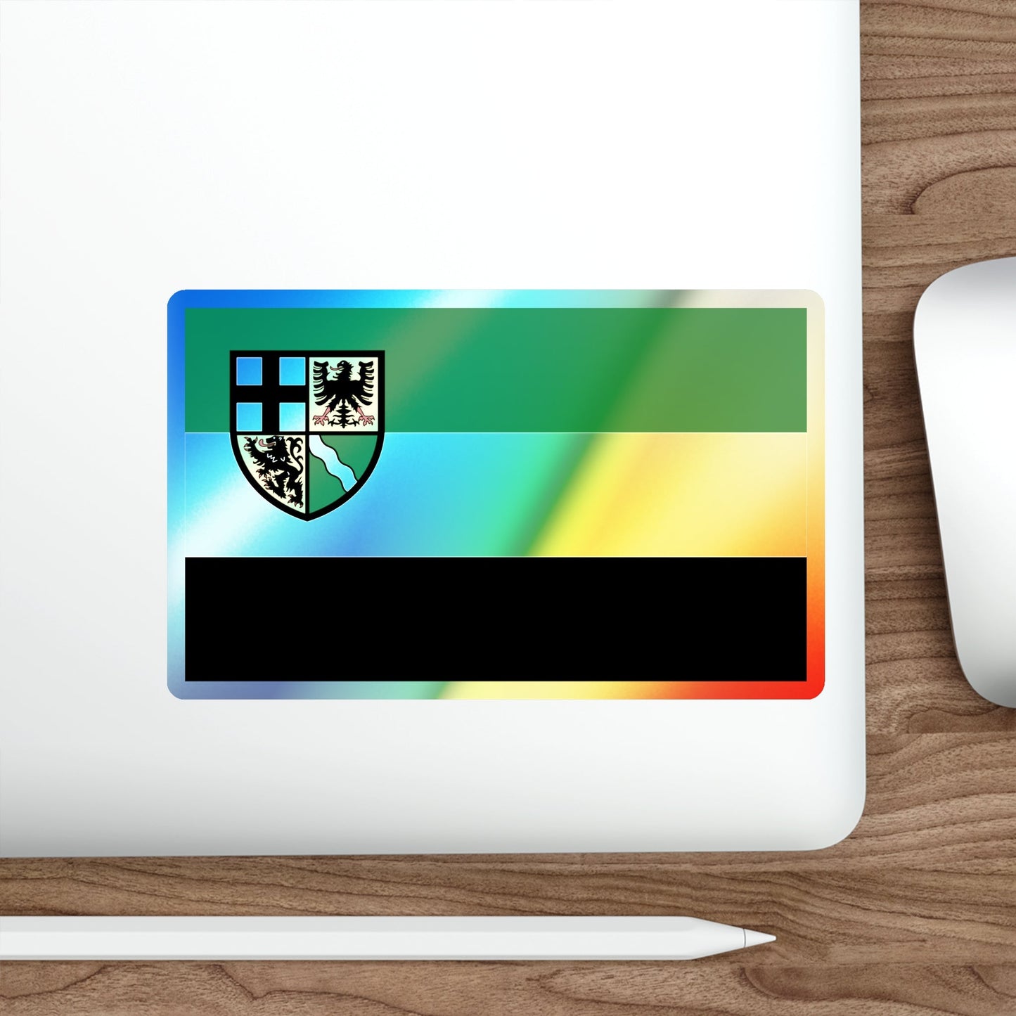 Flag of Ahrweiler Germany Holographic STICKER Die-Cut Vinyl Decal-The Sticker Space