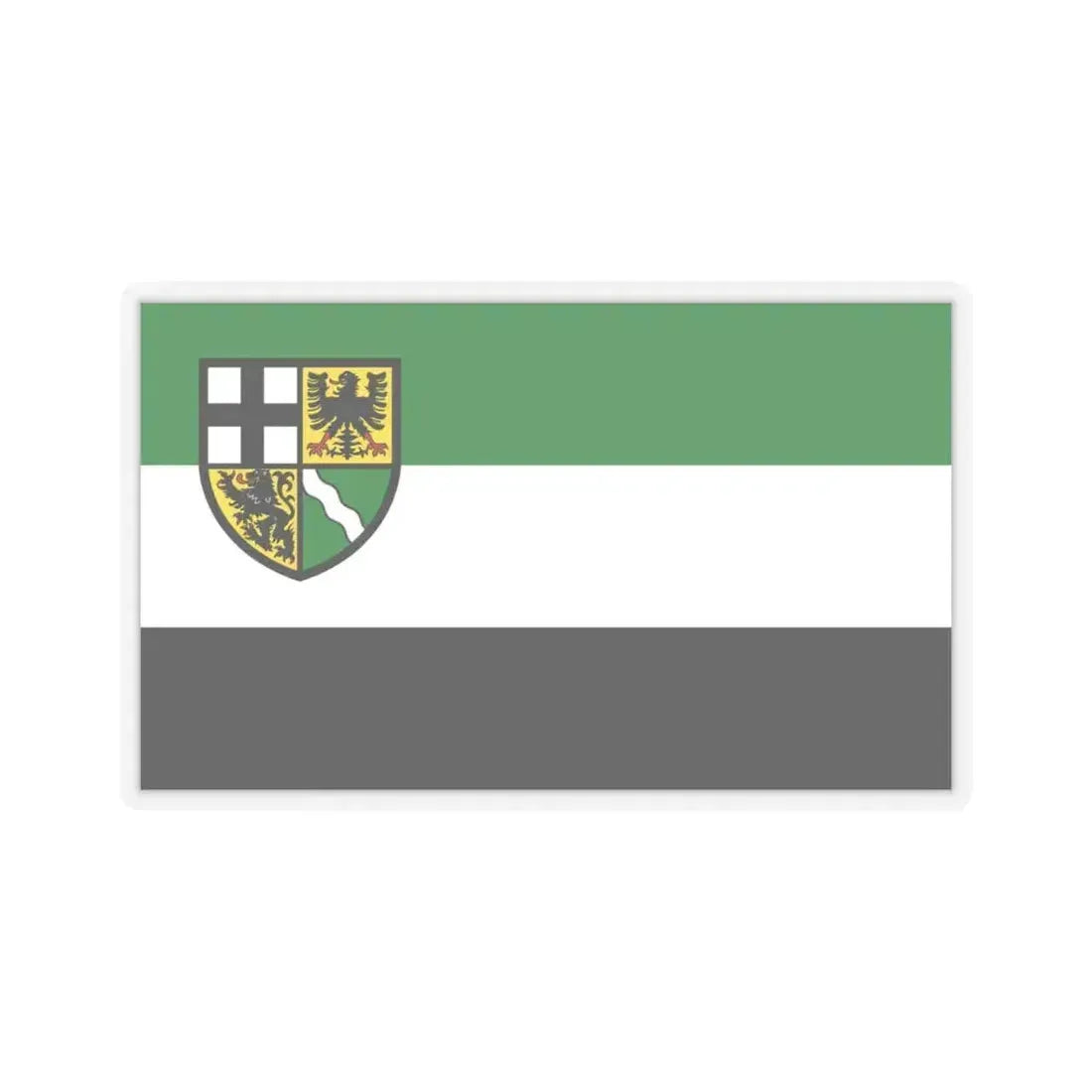 Flag of Ahrweiler Germany - STICKER Vinyl Kiss-Cut Decal 4 Inch Transparent - The Sticker Space