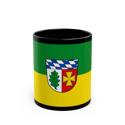 Flag of Aichach Friedberg Germany - Black Coffee Mug-11oz-The Sticker Space