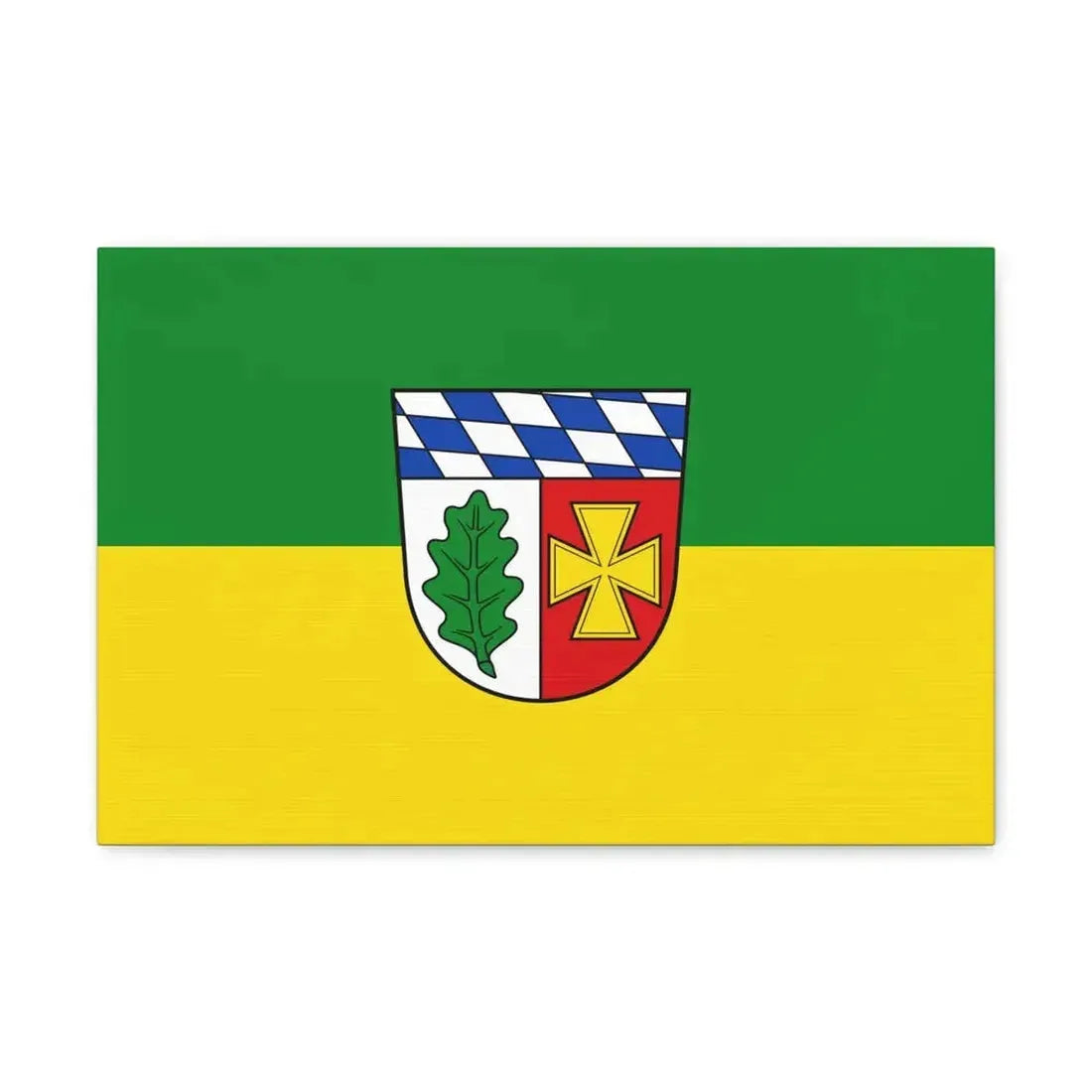 Flag of Aichach Friedberg Germany - Canvas Wall Art 18″ x 12″ 1.25" - The Sticker Space