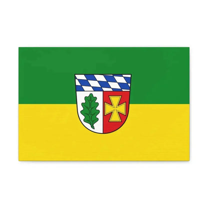 Flag of Aichach Friedberg Germany - Canvas Wall Art 18″ x 12″ 1.25" - The Sticker Space