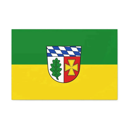 Flag of Aichach Friedberg Germany - Canvas Wall Art 24″ x 16″ 1.25" - The Sticker Space