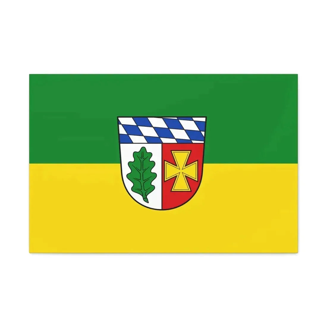 Flag of Aichach Friedberg Germany - Canvas Wall Art 30" x 20" 1.25" - The Sticker Space