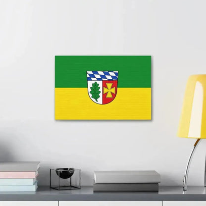 Flag of Aichach Friedberg Germany - Canvas Wall Art - The Sticker Space
