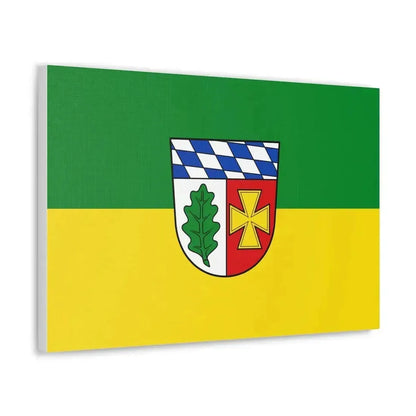 Flag of Aichach Friedberg Germany - Canvas Wall Art - The Sticker Space