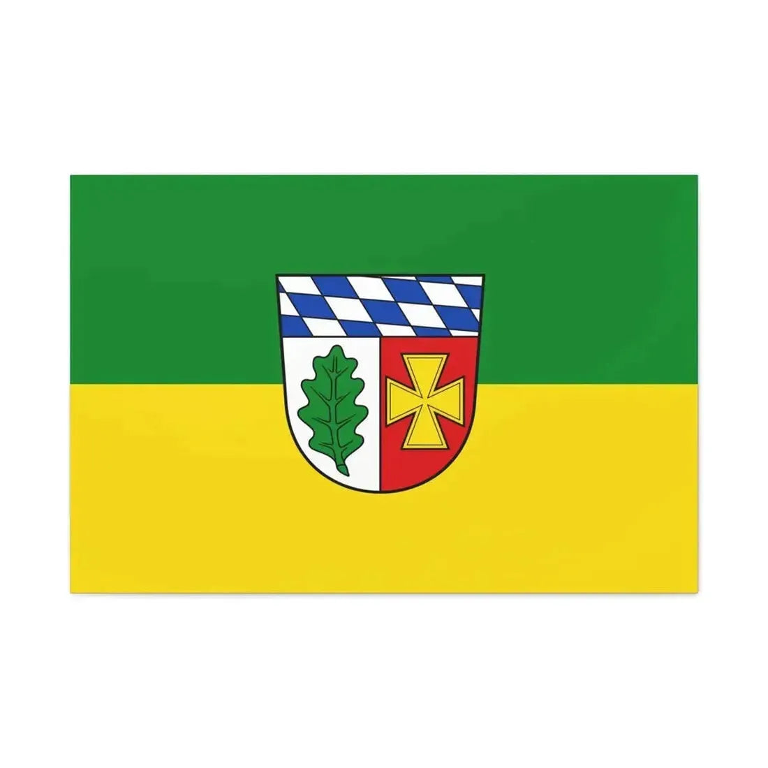 Flag of Aichach Friedberg Germany - Canvas Wall Art - The Sticker Space