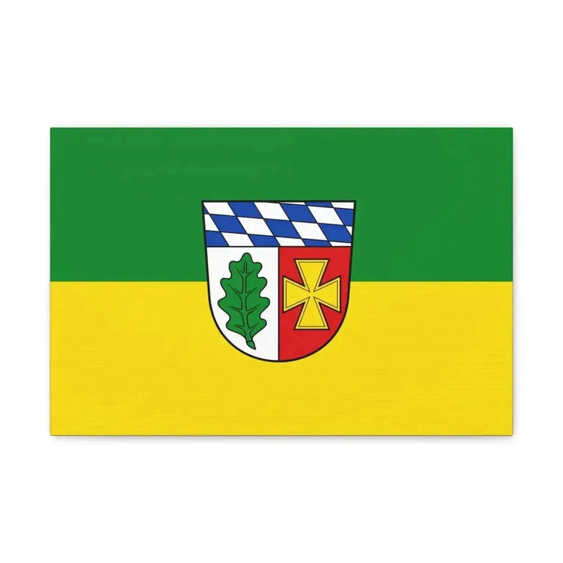 Flag of Aichach Friedberg Germany - Canvas Wall Art - The Sticker Space