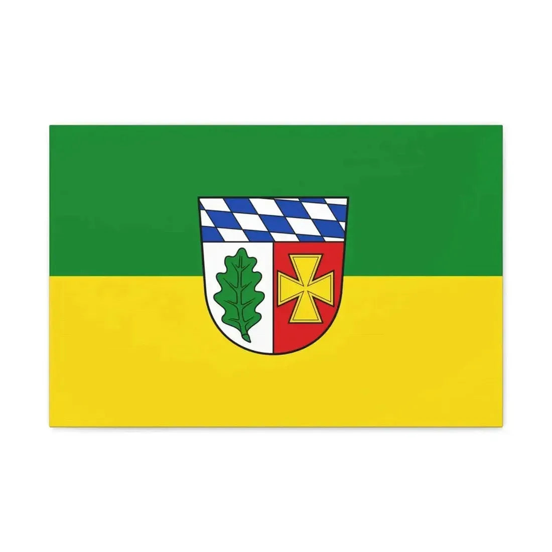 Flag of Aichach Friedberg Germany - Canvas Wall Art - The Sticker Space