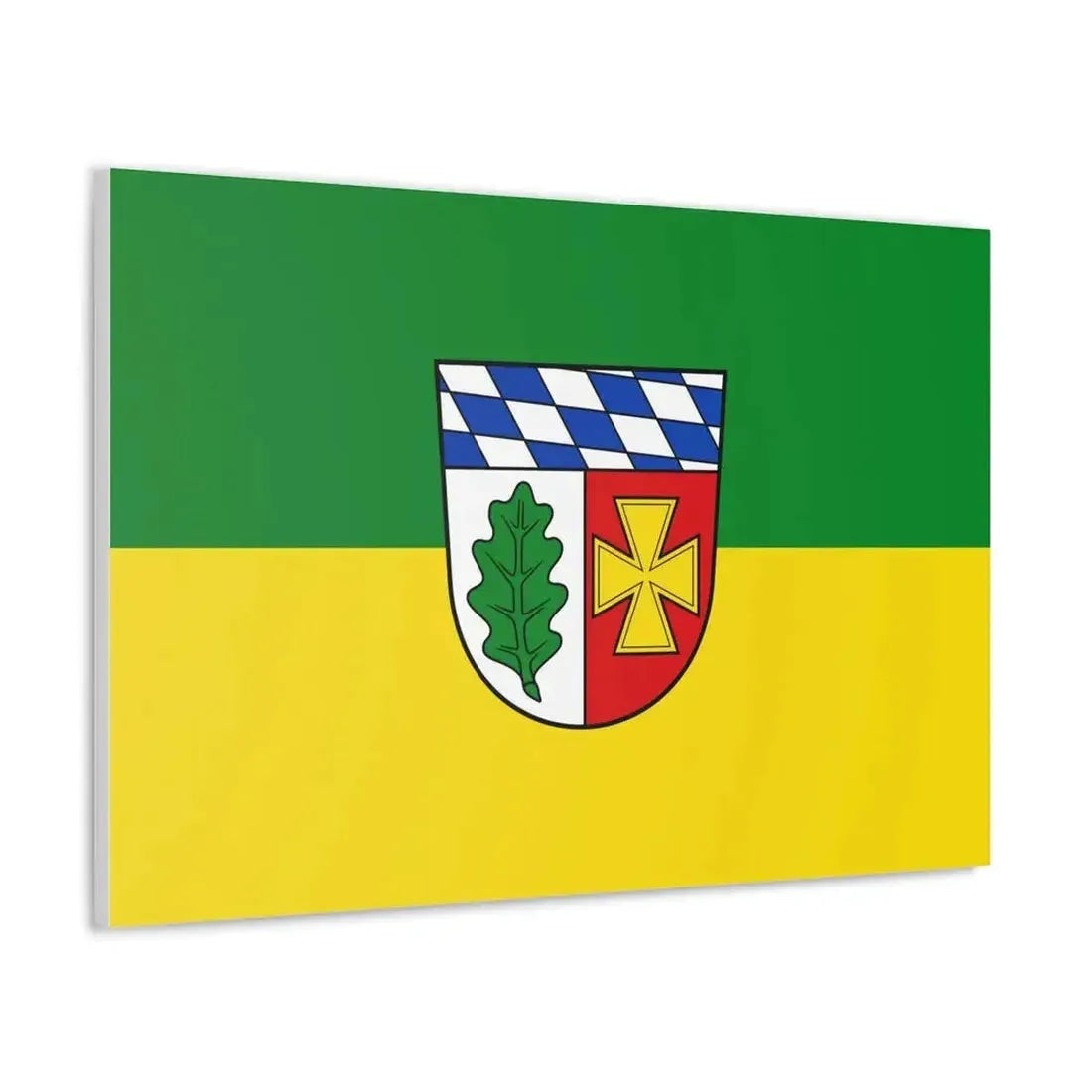 Flag of Aichach Friedberg Germany - Canvas Wall Art - The Sticker Space