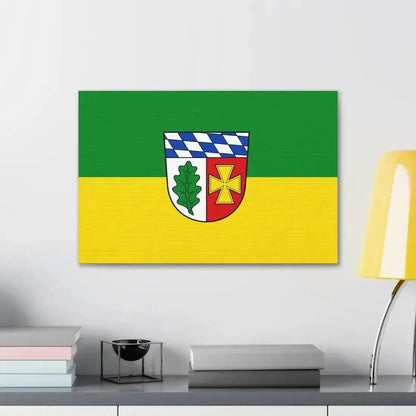 Flag of Aichach Friedberg Germany - Canvas Wall Art - The Sticker Space