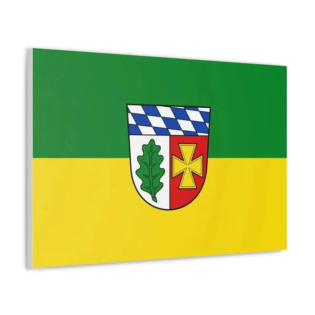 Flag of Aichach Friedberg Germany - Canvas Wall Art - The Sticker Space