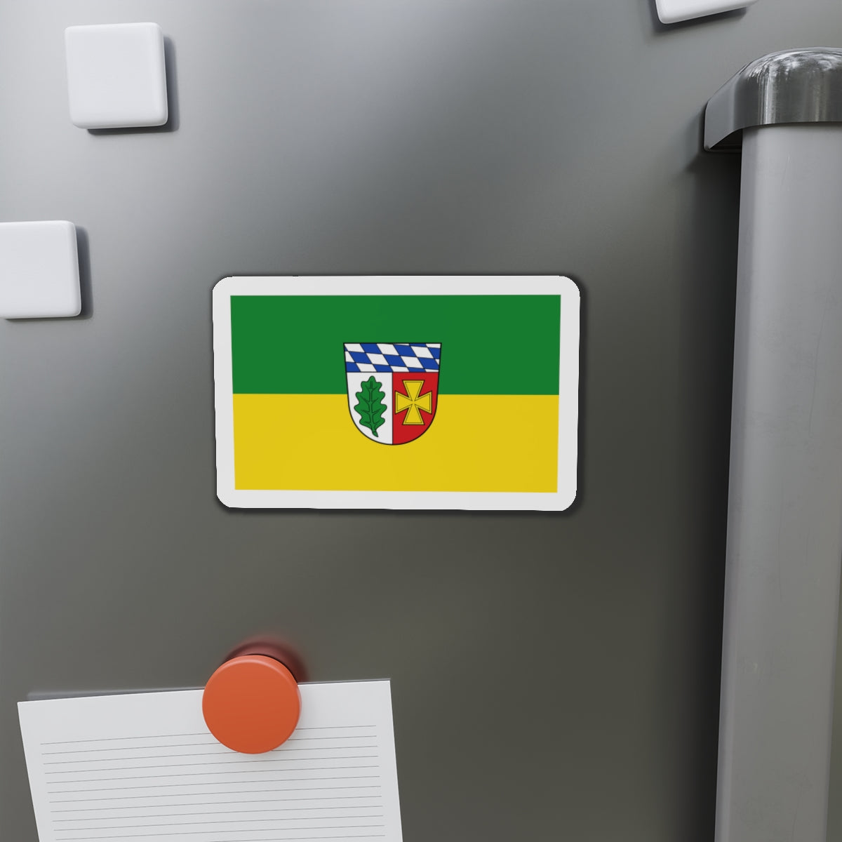 Flag of Aichach Friedberg Germany - Die-Cut Magnet-The Sticker Space