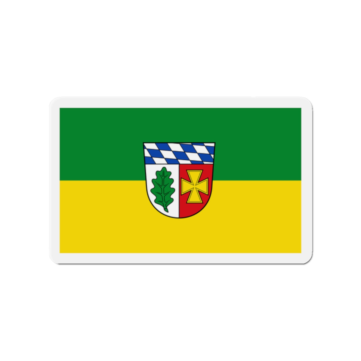 Flag of Aichach Friedberg Germany - Die-Cut Magnet-2" x 2"-The Sticker Space