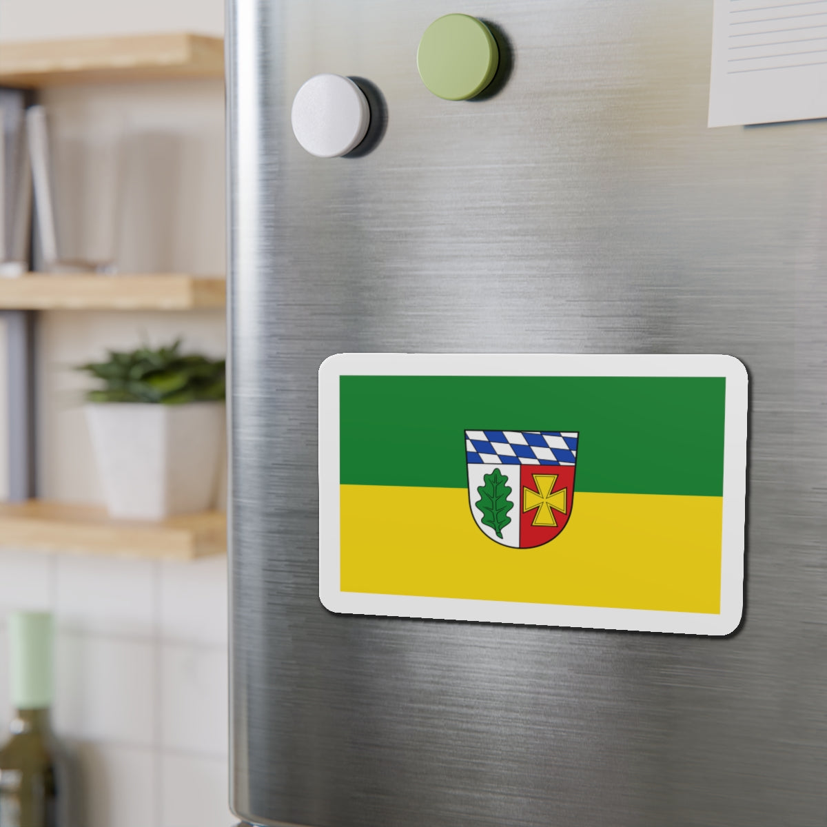 Flag of Aichach Friedberg Germany - Die-Cut Magnet-The Sticker Space