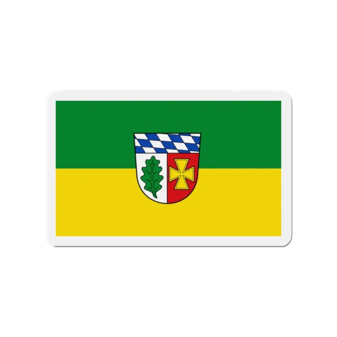 Flag of Aichach Friedberg Germany - Refrigerator Magnet 2 Inch - The Sticker Space