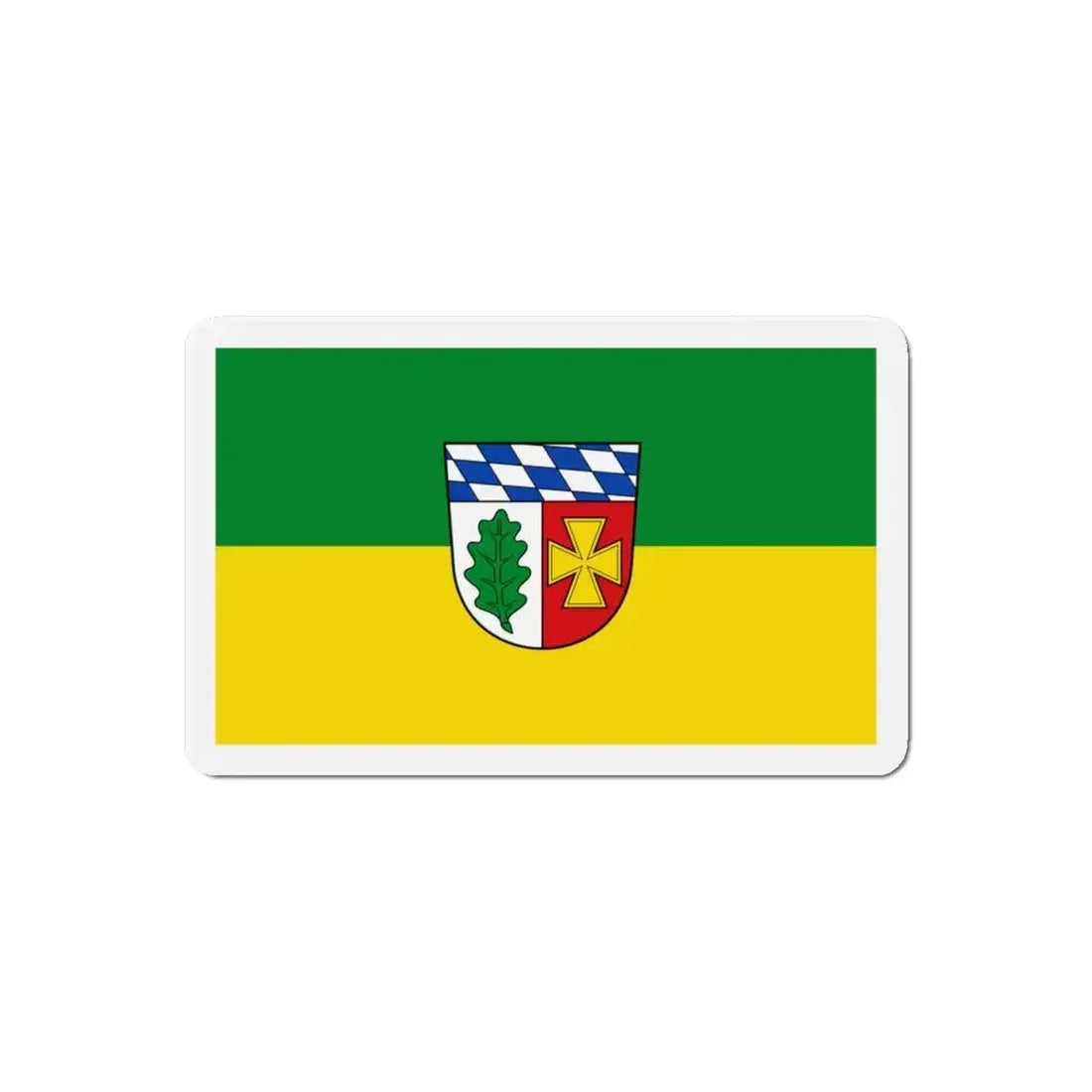 Flag of Aichach Friedberg Germany - Refrigerator Magnet - The Sticker Space