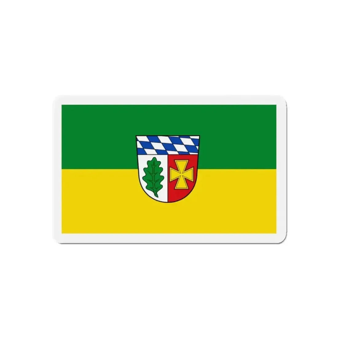 Flag of Aichach Friedberg Germany - Refrigerator Magnet - The Sticker Space