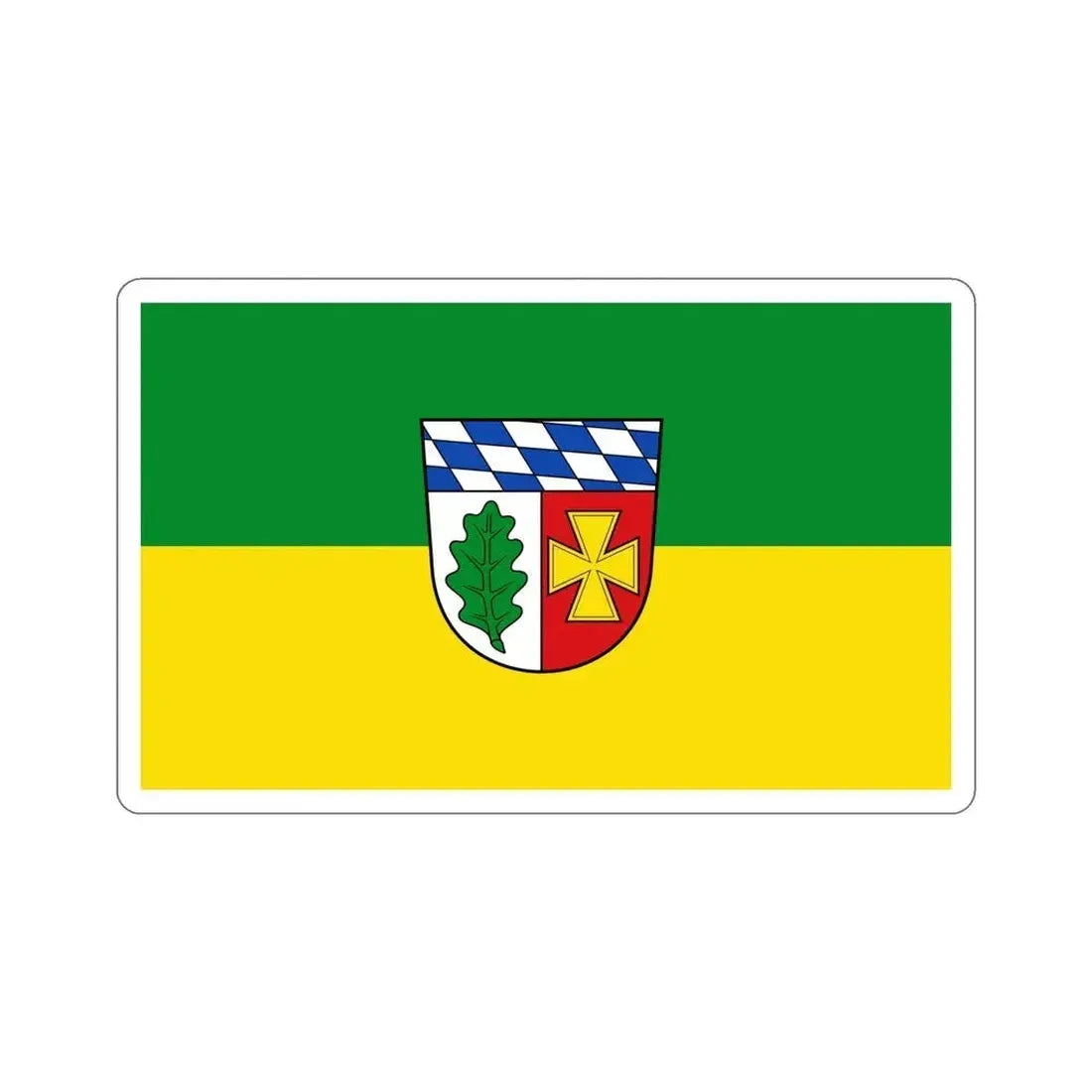 Flag of Aichach Friedberg Germany STICKER Vinyl Die-Cut Decal 6 Inch - The Sticker Space