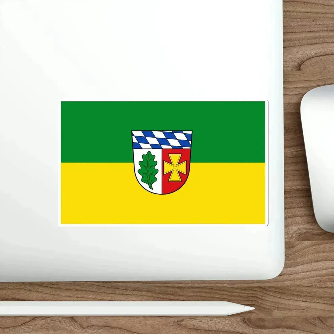 Flag of Aichach Friedberg Germany STICKER Vinyl Die-Cut Decal - The Sticker Space